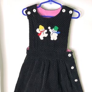 Just Ducky reversible corduroy snowman jumper